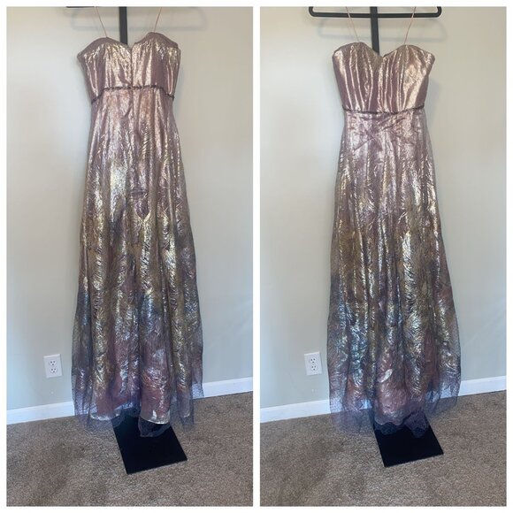 René Ruiz Dresses & Skirts - Rene Ruiz Collection ​Ombré Burnout Strapless Gown